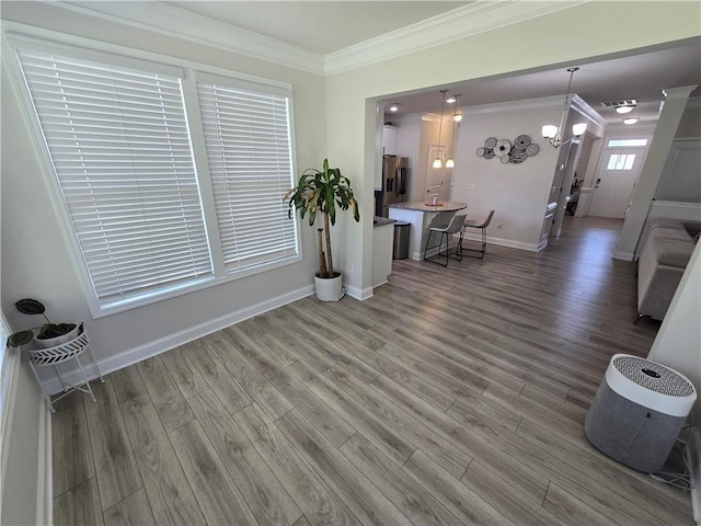 406 Willow Grove Way, Anderson, SC 29621 - dining space featuring crown molding and wood finished floors