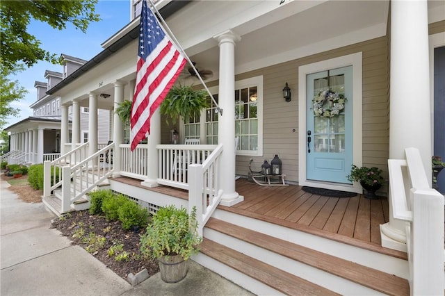 245 Thomas Green Blvd, Clemson, SC 29631 - doorway to property featuring covered porch