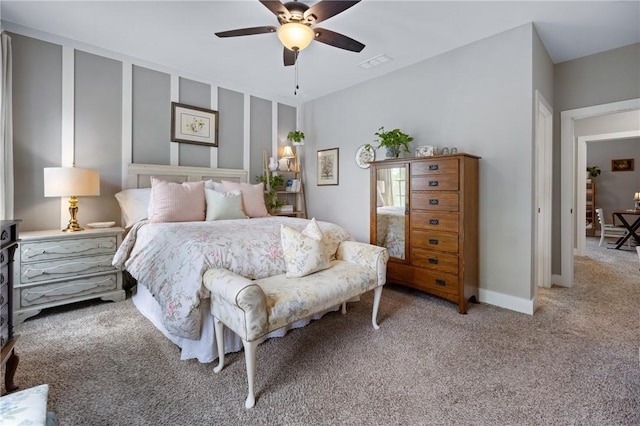 245 Thomas Green Blvd, Clemson, SC 29631 - bedroom with light carpet and ceiling fan