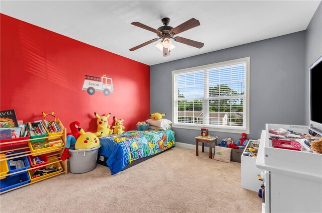 911 Devenger Rd, Greer, SC 29650 - bedroom with carpet and a ceiling fan