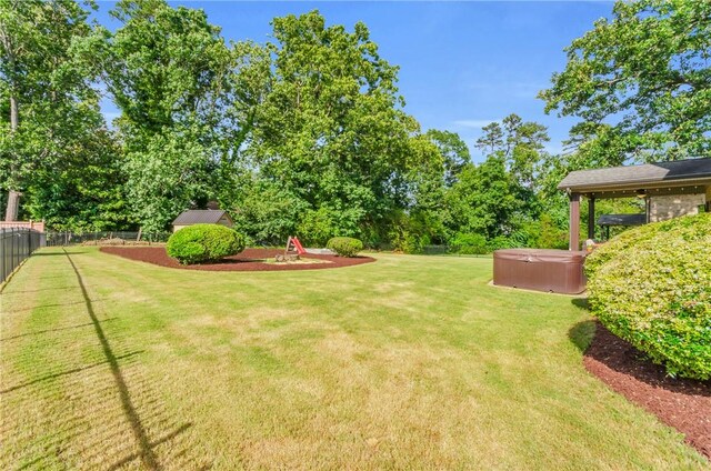 911 Devenger Rd, Greer, SC 29650 - view of yard featuring a hot tub