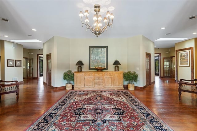 1230 Melton Rd # 64, West Union, SC 29696 - foyer with wood finished floors, recessed lighting, and a chandelier