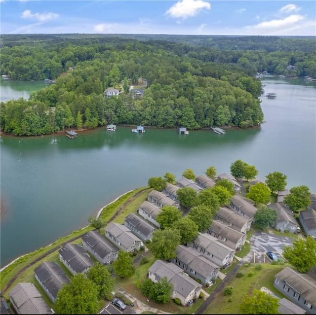 1230 Melton Rd # 64, West Union, SC 29696 - aerial view of residential area with a forest and a nearby body of water