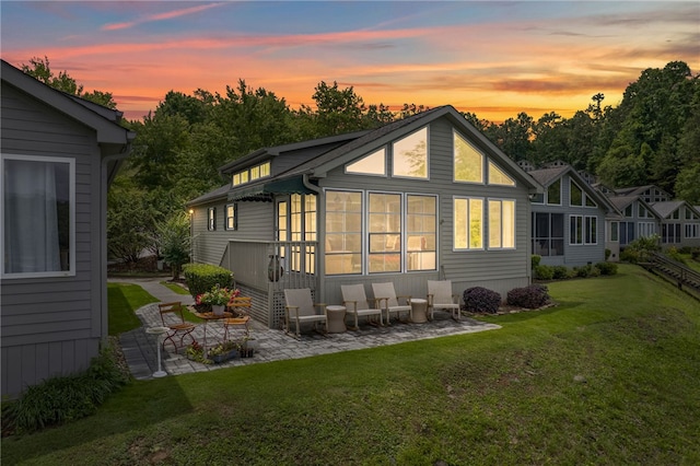 1230 Melton Rd # 64, West Union, SC 29696 - back of house with a patio area and a lawn