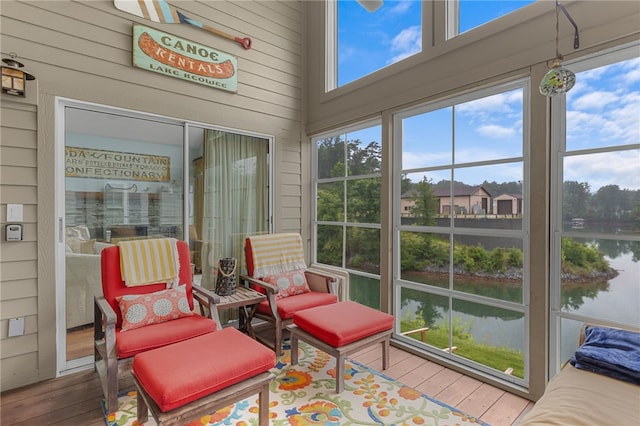 1230 Melton Rd # 64, West Union, SC 29696 - sunroom featuring a water view