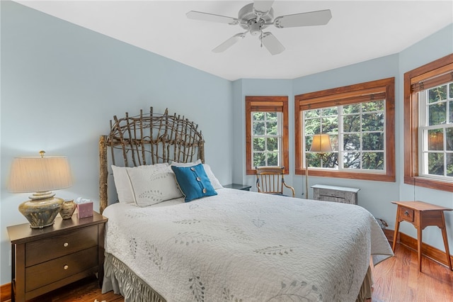 1230 Melton Rd # 64, West Union, SC 29696 - bedroom featuring wood finished floors and a ceiling fan