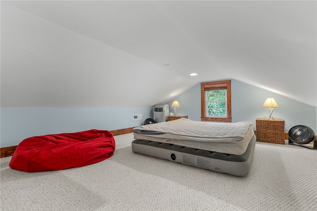1230 Melton Rd # 64, West Union, SC 29696 - bedroom featuring carpet and vaulted ceiling