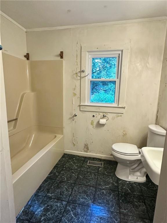 114 Bonnie Brae Ln, Walhalla, SC 29691 - bathroom with ornamental molding and shower / tub combination