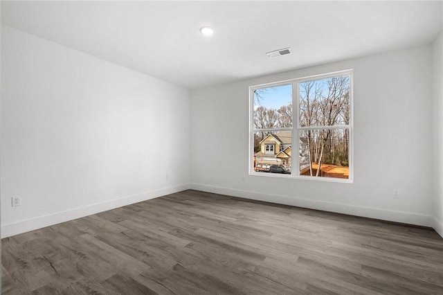 114 Hillcrest Cir, Anderson, SC 29624 - unfurnished room featuring dark wood finished floors and recessed lighting