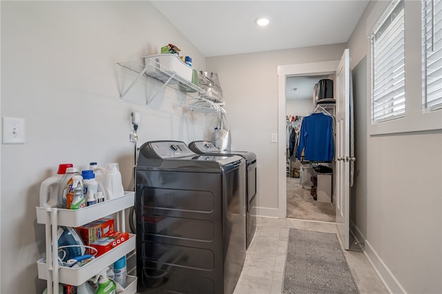210 Obsidian Ct, Simpsonville, SC 29680 - laundry room featuring independent washer and dryer and recessed lighting