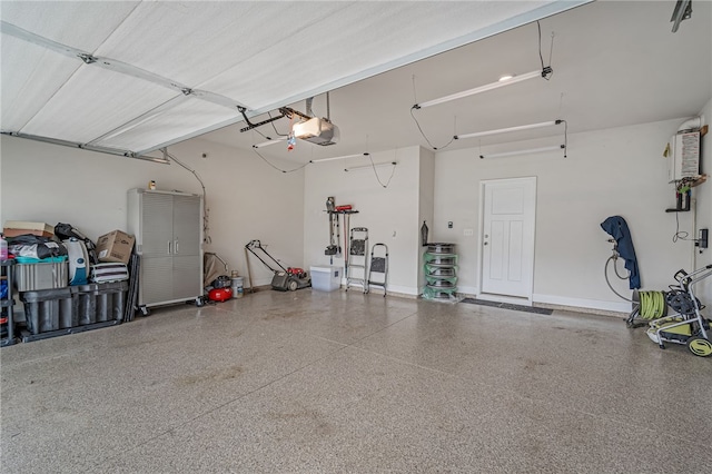 210 Obsidian Ct, Simpsonville, SC 29680 - garage featuring a garage door opener and baseboards