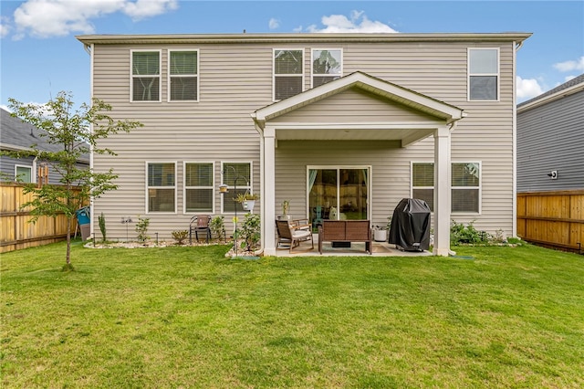 210 Obsidian Ct, Simpsonville, SC 29680 - rear view of property with a fenced backyard, an outdoor living space, and a patio area