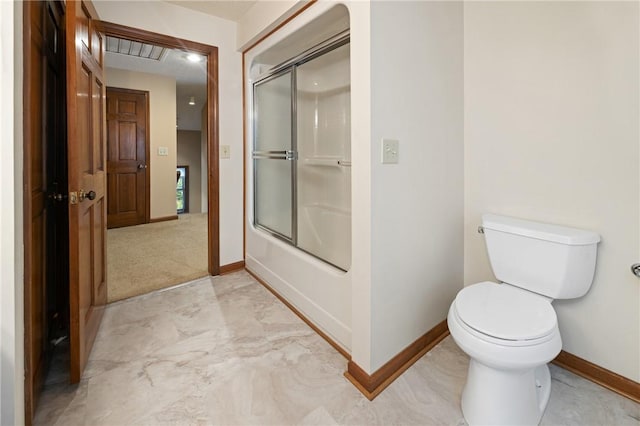 14 Windlass Ct, Salem, SC 29676 - bathroom with bath / shower combo with glass door and marble finish flooring