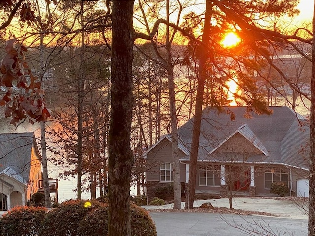 14 Windlass Ct, Salem, SC 29676 - view of front facade with roof with shingles and stone siding
