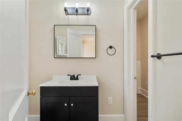 23 Gilmer Dr, Anderson, SC 29621 - bathroom featuring vanity and wood finished floors