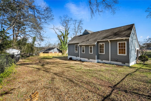 23 Gilmer Dr, Anderson, SC 29621 - rear view of house with crawl space and roof with shingles