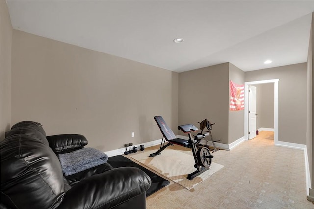 101 W Ln Unit 1000, Clemson, SC 29631 - workout area featuring baseboards and recessed lighting