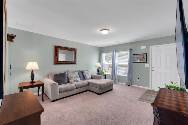 131 Colonial Walk, Pickens, SC 29671 - living room with light carpet and baseboards