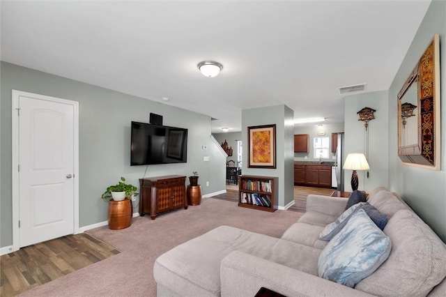 131 Colonial Walk, Pickens, SC 29671 - living area featuring light carpet