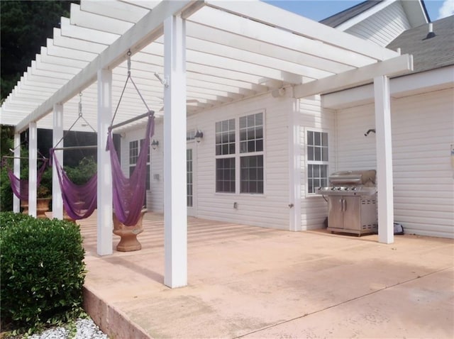 190 University Village Dr Unit G, Central, SC 29630 - view of patio / terrace with a pergola and a grill