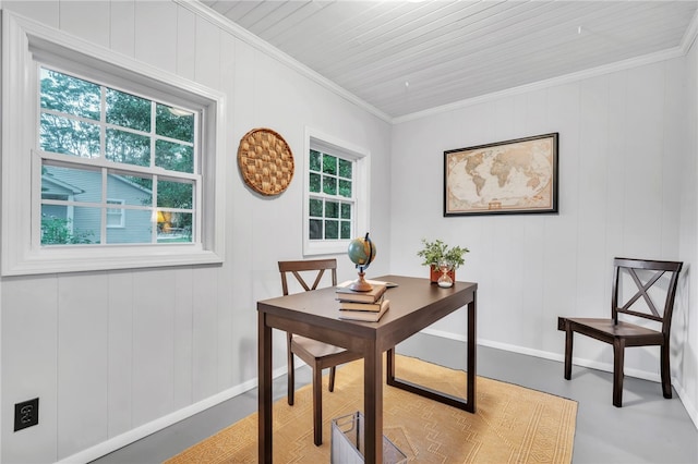 513 Shiloh Rd, Seneca, SC 29678 - home office featuring ornamental molding and baseboards