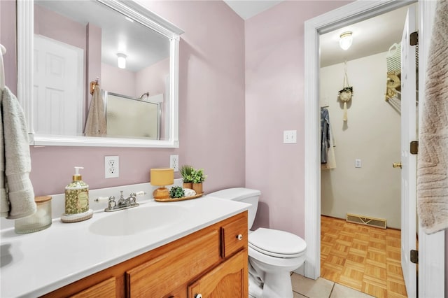513 Shiloh Rd, Seneca, SC 29678 - bathroom with vanity and a shower with door