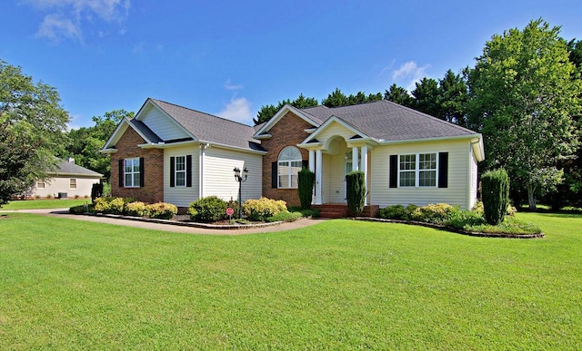 200 Smithfield Dr, Anderson, SC 29621 - view of front of home with a front lawn and brick siding