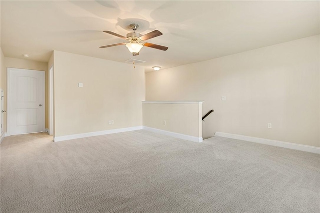 137 Golden Eagle Ln, Anderson, SC 29621 - spare room featuring light colored carpet and ceiling fan