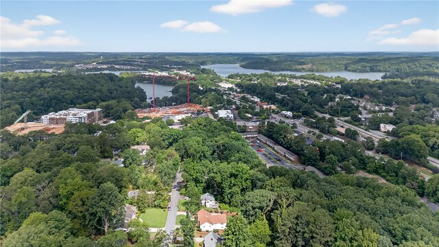 260 Riggs Dr, Clemson, SC 29631 - bird's eye view of a nearby body of water and a heavily wooded area