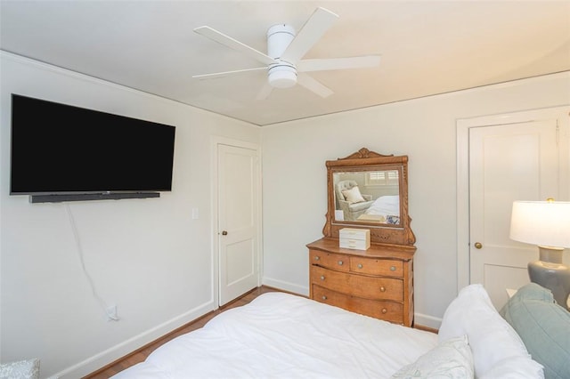 205 James St, Anderson, SC 29625 - bedroom featuring baseboards and ceiling fan