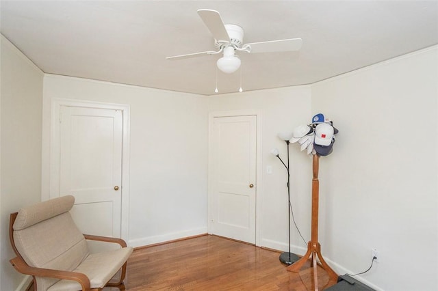 205 James St, Anderson, SC 29625 - unfurnished room featuring light wood finished floors and a ceiling fan
