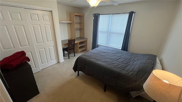 1132 Harts Ridge Dr, Seneca, SC 29678 - bedroom featuring carpet flooring, a closet, and ceiling fan