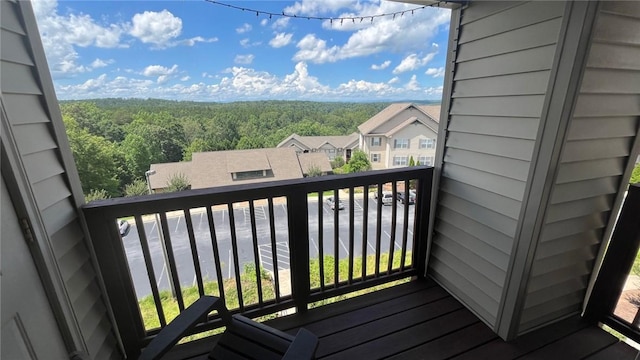 1132 Harts Ridge Dr, Seneca, SC 29678 - balcony featuring a view of trees and a residential view