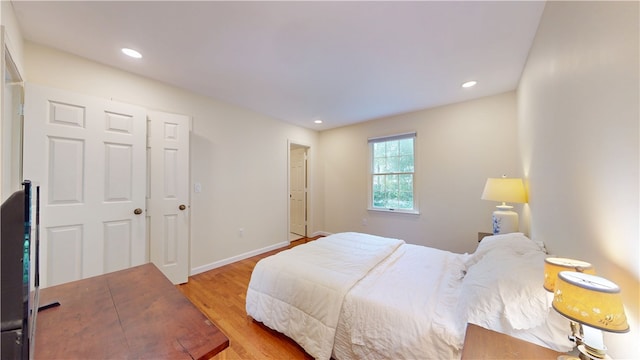 203 Ashley Rd, Clemson, SC 29631 - bedroom featuring wood finished floors and recessed lighting