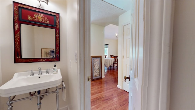 203 Ashley Rd, Clemson, SC 29631 - bathroom with wood finished floors and a sink