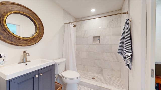 203 Ashley Rd, Clemson, SC 29631 - full bathroom featuring vanity and a tile shower