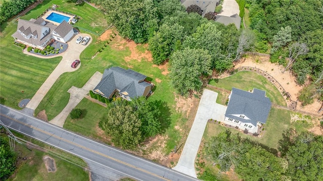 1339 Griffin Mill Rd, Easley, SC 29640 - aerial view of property and surrounding area featuring a pool