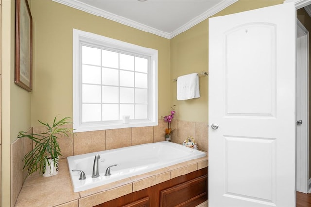 1339 Griffin Mill Rd, Easley, SC 29640 - full bathroom featuring a bath and ornamental molding