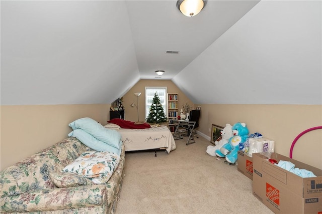 1339 Griffin Mill Rd, Easley, SC 29640 - carpeted bedroom featuring vaulted ceiling