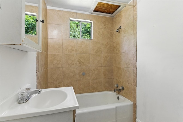 159 Rabbit Rd, Pickens, SC 29671 - bathroom featuring plenty of natural light, shower / washtub combination, and vanity