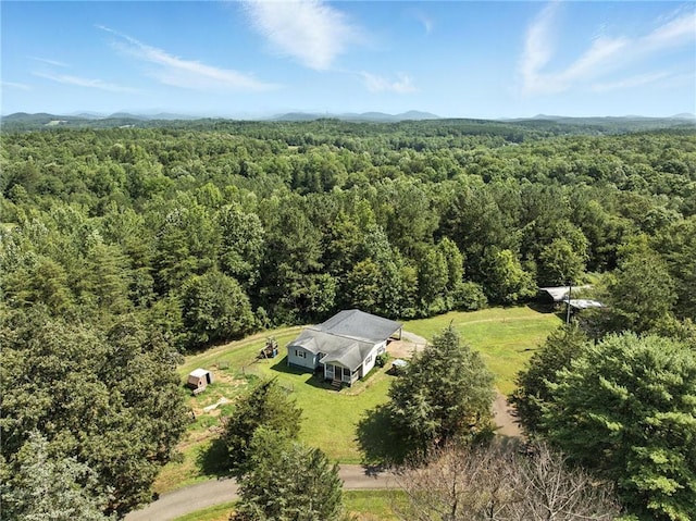 159 Rabbit Rd, Pickens, SC 29671 - view from above of property featuring a heavily wooded area