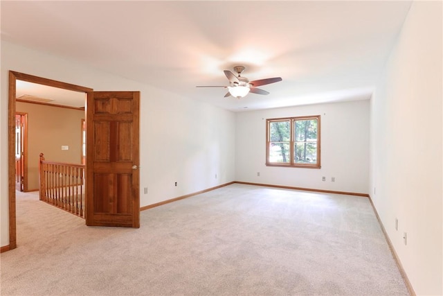 111 Halifax Rd, Easley, SC 29642 - spare room with light carpet and ceiling fan