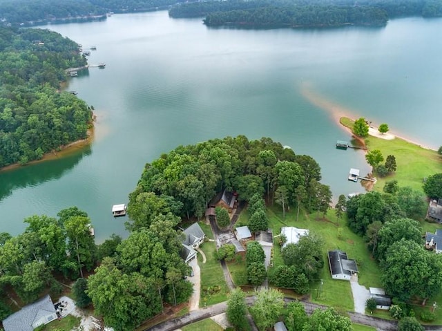 227 E Clearwater Shores Rd, Fair Play, SC 29643 - aerial view of property and surrounding area featuring a nearby body of water