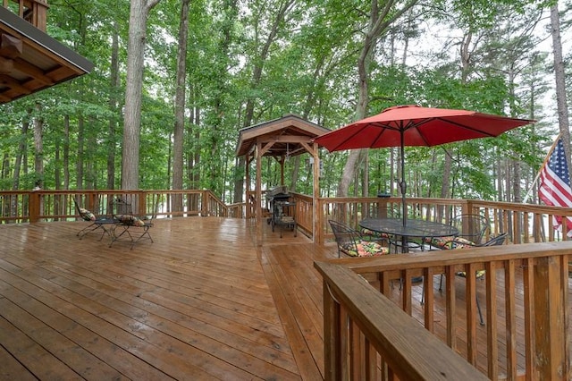227 E Clearwater Shores Rd, Fair Play, SC 29643 - wooden terrace featuring outdoor dining area
