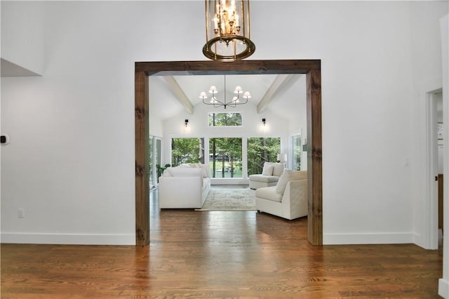 36 Mizzen Ln, Salem, SC 29676 - living room featuring a chandelier and wood finished floors