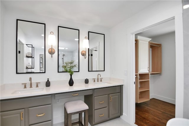 36 Mizzen Ln, Salem, SC 29676 - full bathroom featuring double vanity and wood finished floors