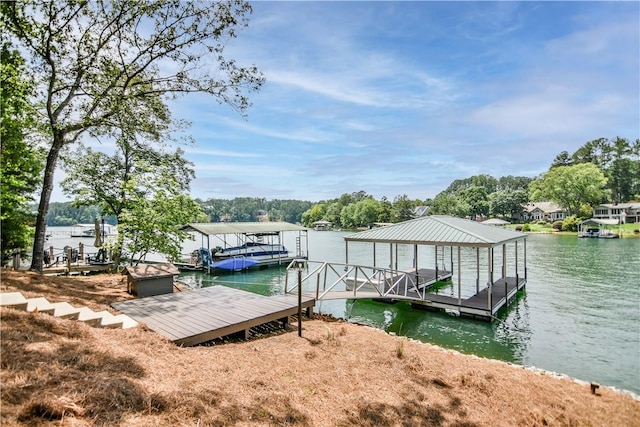 36 Mizzen Ln, Salem, SC 29676 - dock area with a water view and boat lift