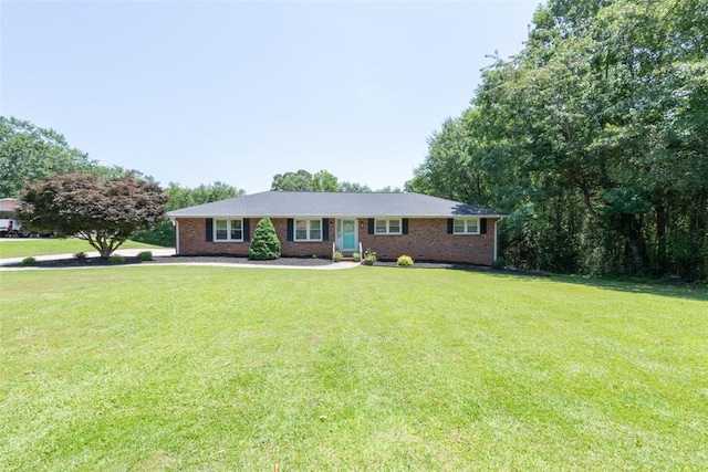 208 Springview Dr, Anderson, SC 29625 - ranch-style home featuring a front lawn and brick siding