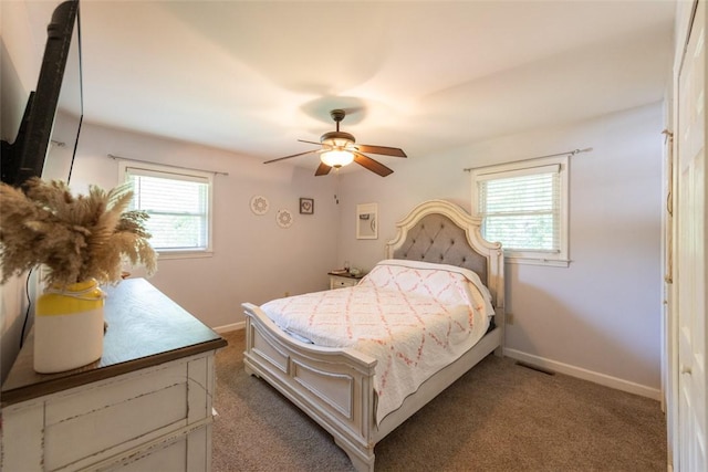 208 Springview Dr, Anderson, SC 29625 - carpeted bedroom featuring baseboards and a ceiling fan