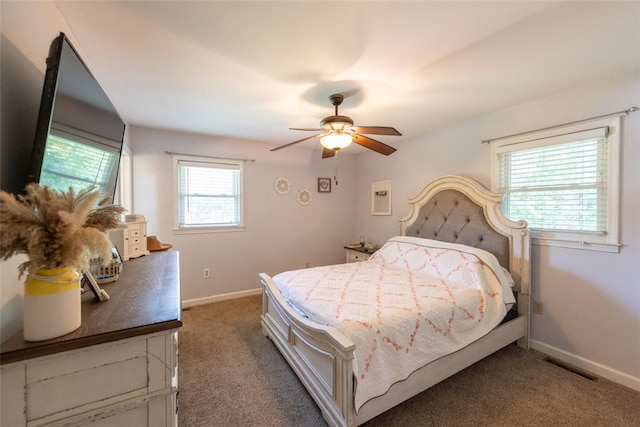 208 Springview Dr, Anderson, SC 29625 - bedroom featuring carpet and a ceiling fan